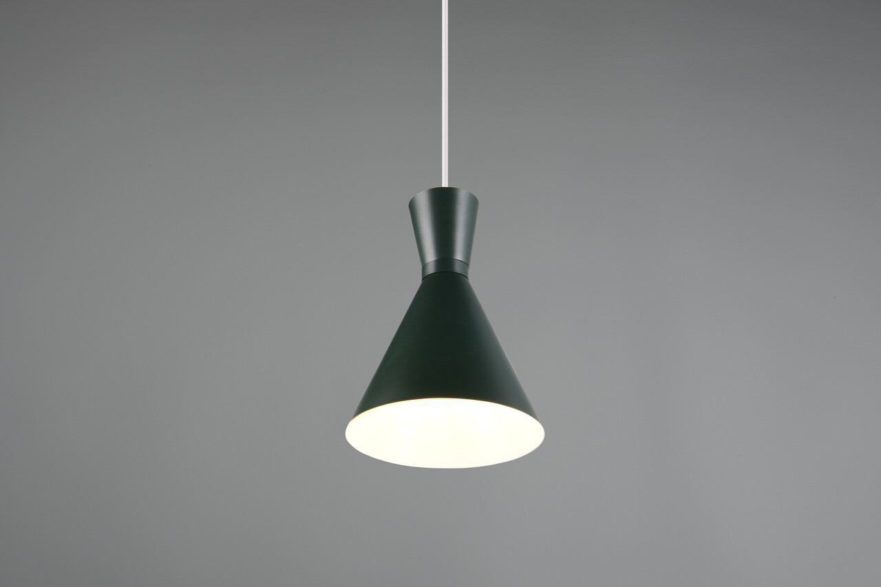 Lustra Enzo, RL, 20x150 cm, 28W, 1x E27, metal, verde fistic - view 3