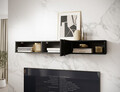 Raft de perete ELTAP, Raftt, 150x22x20 cm, PAL/MDF, negru