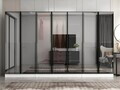 Dulap pentru haine, Hanah Home, Nisa, 315x210x52 cm, Alb