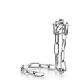 Suport pentru sticla de vin InnovaGoods Floating Chain, 14 x 19 x 18 cm, metal cromat