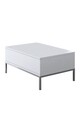 Set mobilier living, Bexley, Lord, PAL, Alb / Argintiu
