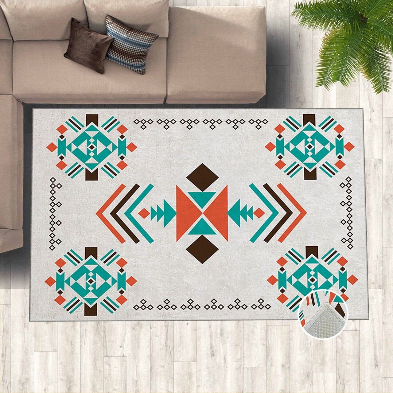 Covor, HM-CRP25-39, 120x180 cm, Poliester, Multicolor — imaginea 4