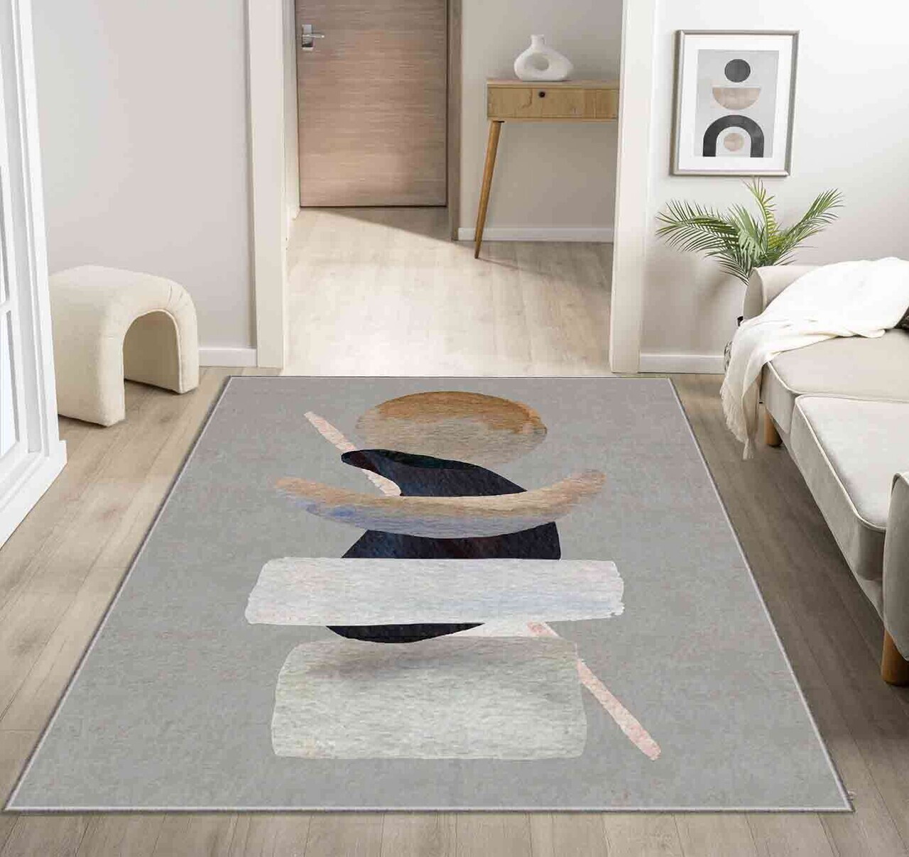 Covor, Shml21, 100x180 cm, Poliester, Multicolor — imaginea 2