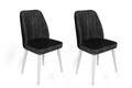 Set scaune 2 piese, Nmobb, Alfa-497 V2, Metal , Antracit/Alb