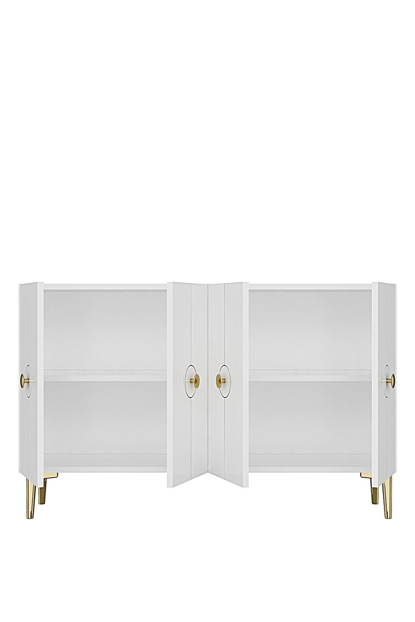 Consola, Hanah Home, Enlem 120, 120x75x32 cm, Alb — imaginea 6