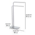 Suport pentru prosoape, Wenko, Iria, 48 x 20 x 81.5 cm, inox, gri