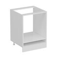 Dulap pentru bucatarie, Hanah Home, Minar, 60x87x58 cm, Alb / Antracit