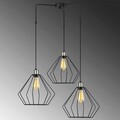 Lustra, Opviq, 892OPV1490, Metal, Negru
