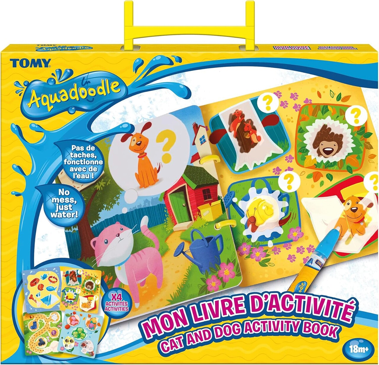 Carticica cu activitati Aquadoodle, 32x16 cm, plastic, multicolor - 1 | YEO