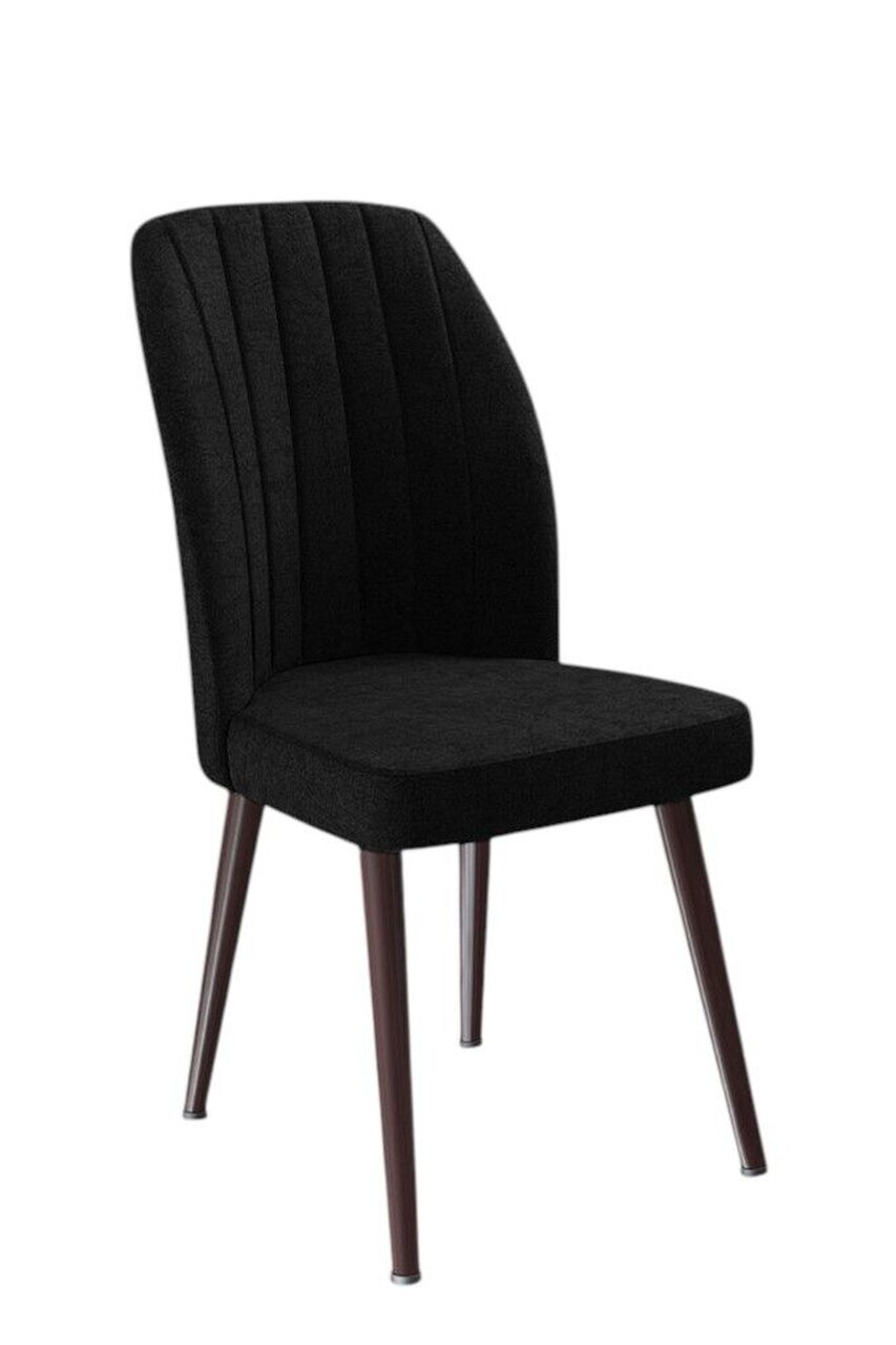Set scaune 2 piese, Hanah Home, Platinum, Negru/Maro — imaginea 2