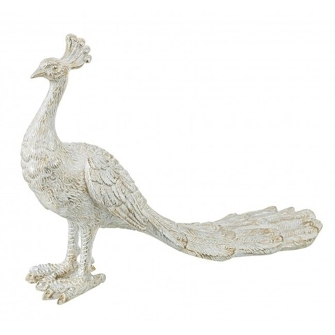 Decoratiune, yoma peacock, bizzotto, 28x9x19.5 cm, polirasina