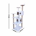 Casă pentru pisici, Paws & Whiskers, Siena, MATERIAL TEXTIL WELSOFT, Alb