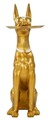Statueta / figurina decorativa cu tava Dog Pit, Mauro Ferretti, 30x64x91 cm, polirasina/metal, auriu