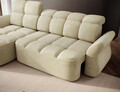 Coltar extensibil stanga 3 locuri ELTAP, Beneth, 301x185x115 cm, lemn/poliester, bej deschis