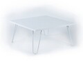 Masuta de cafea Mingitav Illia, 60 x 60 x 29 cm, PAL/metal, alb