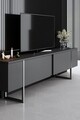 Set mobilier living, Bexley, Luxe, Antracit / Argintiu