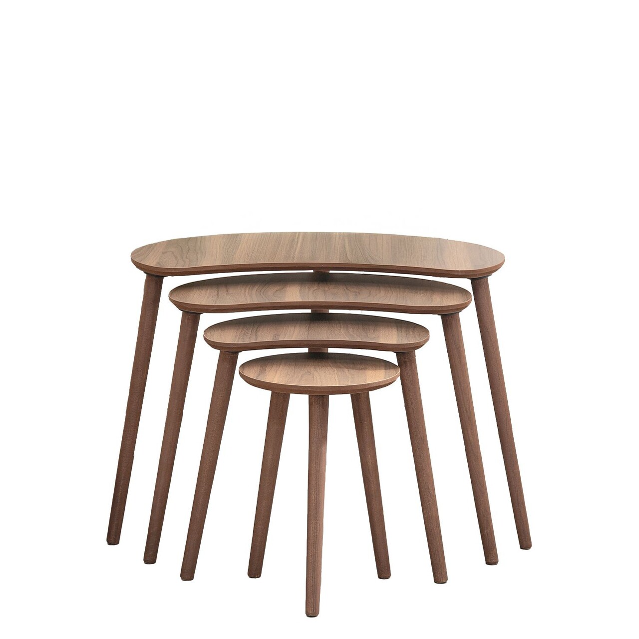 Set masute Nesting 4 piese, Hanah Home, Moon, Maro - imagine 6
