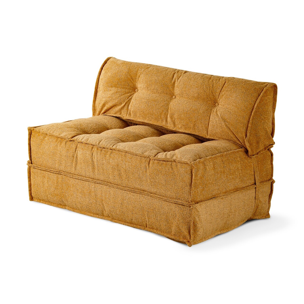Canapea extensibila 2 locuri, Atelier del Sofa, 363SLD1112, Tesatura Boucle, Galben mustar - view 3