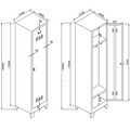 Dulap de depozitare cu incuietoare, Shelvoria, Js1009, 41x185x40 cm, Otel, Gri deschis