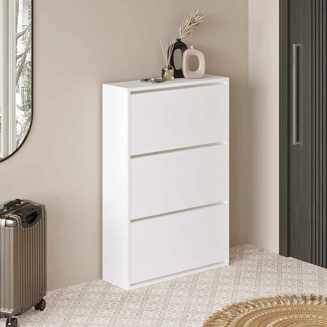 Pantofar Hanah Home Bilbao 73.6x110x13.1 cm PAL Alb