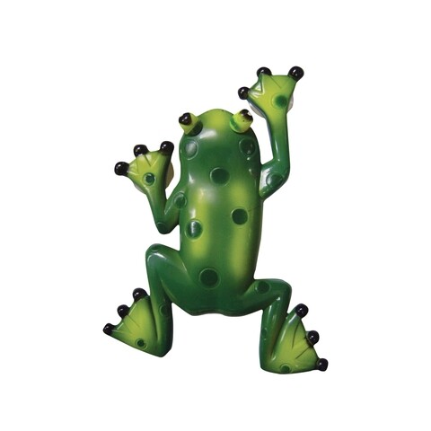 Termometru pentru exterior, esschert, frog, 3.5 x 17.6 x 23.8 cm, abs/pvc/sticla, verde