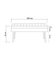 Banca, Vella, Vina 1053, 90x39x40 cm, PAL, Nuc / Antracit