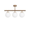 Lustra, Atmaca - 10270, Fulgor, 60 x 15 x 37 cm, 3 x E27, 15W, aramiu antic