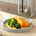 Cos de silicon pliabil pentru friteuza cu aer cald Fliynner, InnovaGoods, Ø21.5 x 7 cm, gri