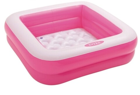 Piscina gonflabila patrata pentru copii Color, 85x85x23 cm, 57 L, polivinil, roz Excellent Houseware