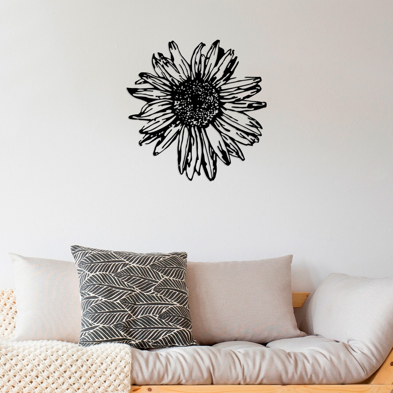 Decoratiune de perete, Daisy 2, Tanelorn, 70x70 cm, metal - 1 | YEO