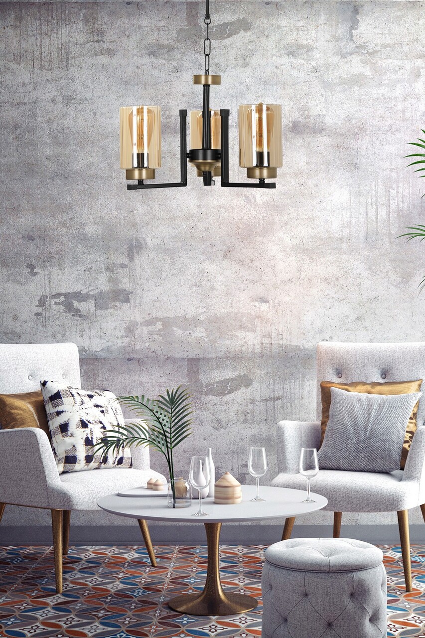 Lustra Luin 534LUN3508 Lemn Vintage