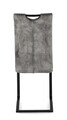Scaun Kenneth, Bizzotto, 42 x 56 x 102 cm, otel/catifea, gri