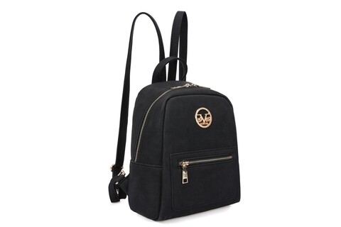 Rucsac, 19V69 Italia, 669ITA1309, 28 x 23 x 10 cm, piele ecologica, negru