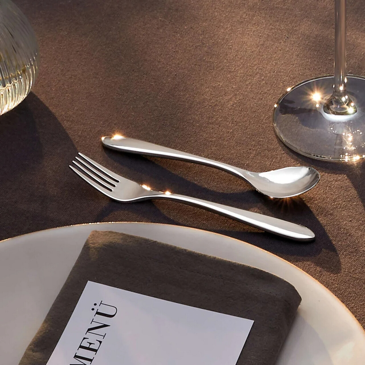 Set tacamuri 24 piese Amefa, Cuba, inox 18/10, argintiu — imaginea 7