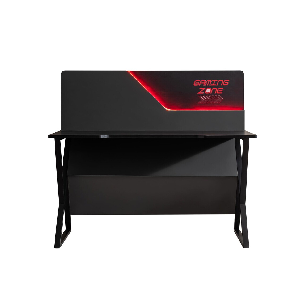 Birou, Hanah Home, Gaming Zone, 140x120x60 cm, PAL, Antracit - view 5