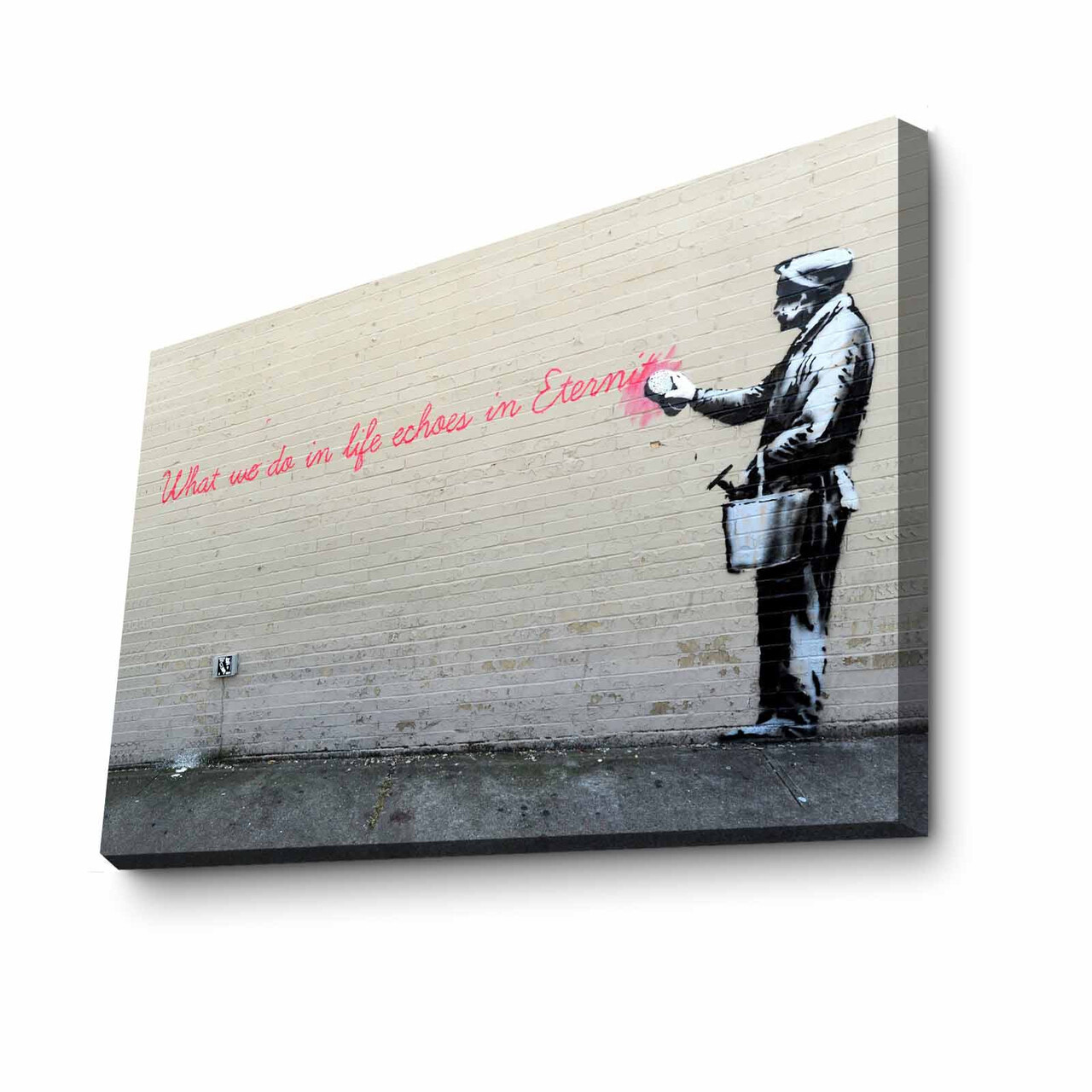 Tablou decorativ, 4570BANKSY006, Cadru: 100% PIN (Grosime: 2,8 cm), Multicolor - view 3