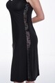 Camasa de noapte Luisa Moretti, LMS-4025, 100% bambus, negru, marimea 34/36 - S