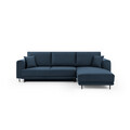 Coltar extensibil dreapta 4 locuri ELTAP, RT-40NU, Dalia, 289x190x95 cm, lemn/poliester, albastru inchis
