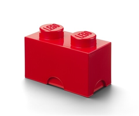 Cutie de depozitare LEGO, 2600 ml, polipropilena, rosu