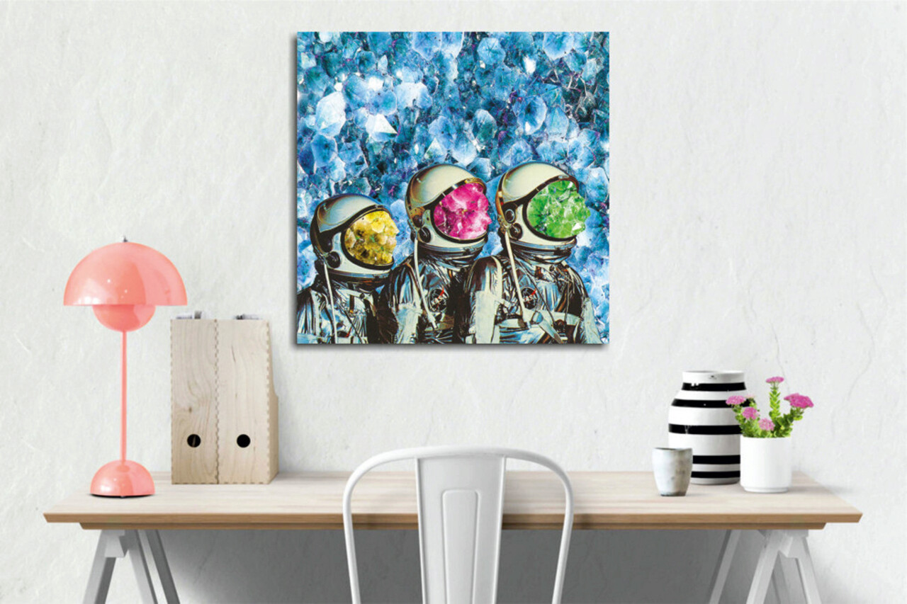 Tablou decorativ, KC336, Cadru: 100% LEMN (grosime: 3 cm), Multicolor - view 2