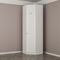 Dulap pentru haine, Minerva, Kale White, 74x235x52 cm, PAL, Alb