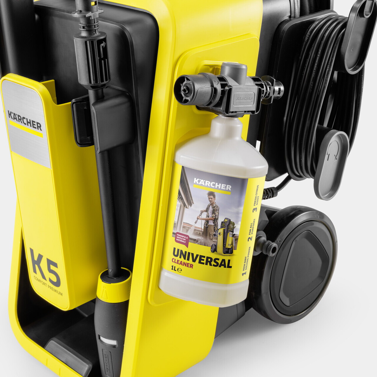 Aparat de spalat cu presiune K 5 Comfort Premium Home, Karcher, galben — imaginea 4