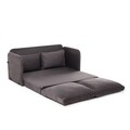 Canapea extensibilă cu 2 locuri, Futon, 859FTN2873, Metal , Gri