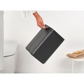 Cos de gunoi, Brabantia, Bo Small, 7 L, 20.7x24.2x31.7 cm, otel, gri inchis