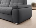 Coltar extensibil stanga 3 locuri ELTAP, LT-06SO, Sado, 272x192x95 cm, lemn/poliester, gri inchis