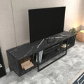 Comoda TV, Retricy, Asal 150, 150x35.2x40 cm, PAL, Negru