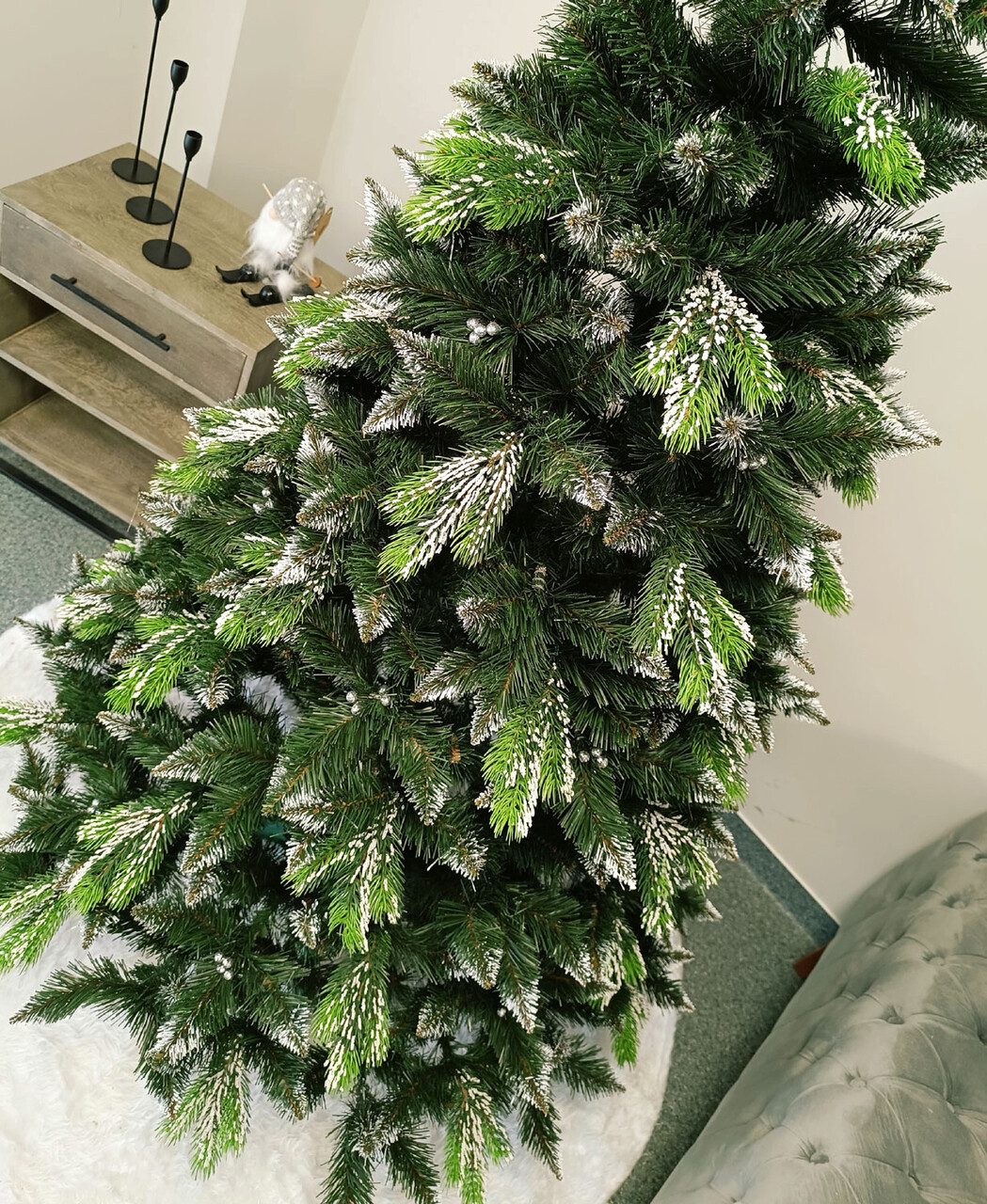Brad artificial Christmas Deluxe by Sersimo, Diamant, 2D+3D, 200cm — imaginea 10