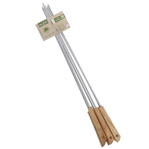 Set 6 frigarui Jean Dubost, 47 cm, inox/lemn