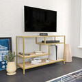 Comoda TV, Retricy, Robbins, 120x39x75 cm, PAL, Aur / Stejar