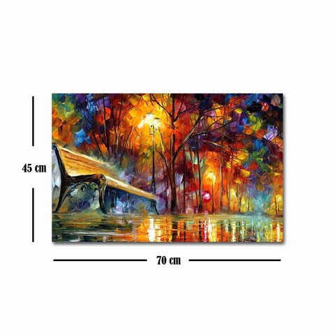 Tablou decorativ, FAMOUSART-082, Canvas, Dimensiune: 45 x 70 cm, Multicolor